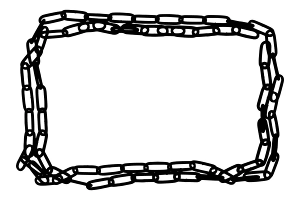 El marco de la cadena. Ilustración vectorial . — Vector de stock
