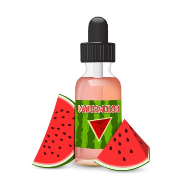 E-sigara için sıvı. Vape. Vektör çizim