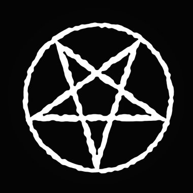 Pentagram vector icon. Vector illustration. clipart