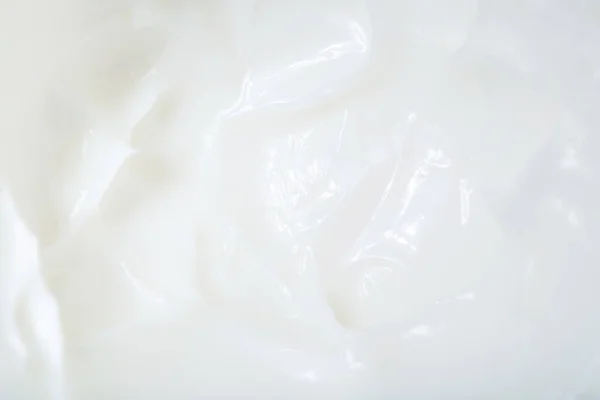 White Cream Background Close Texture Skin Care Products — Foto de Stock