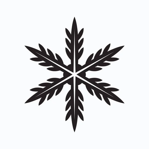 Snowflake Icon Vector Isolated — Stock Vector