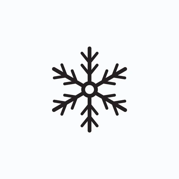 Snowflake Ícone Vetor Isolado — Vetor de Stock