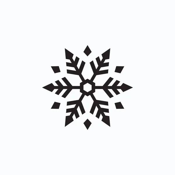 Snowflake Ícone Vetor Isolado — Vetor de Stock