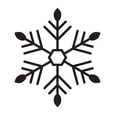 Kar Tanesi simgesi vektörü izole edildi