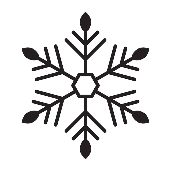 Изолированный Вектор Снежинки — стоковый вектор