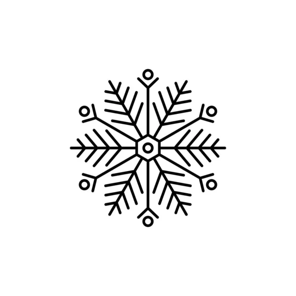 Snowflake Icon Vector Isolated — Stock Vector