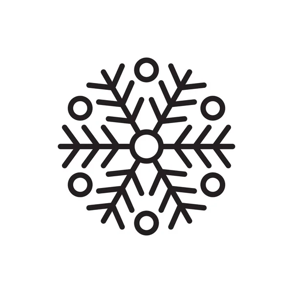 Isolierter Schneeflockensymbol Vektor — Stockvektor