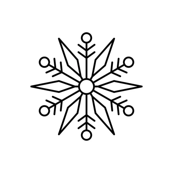 Isolierter Schneeflockensymbol Vektor — Stockvektor