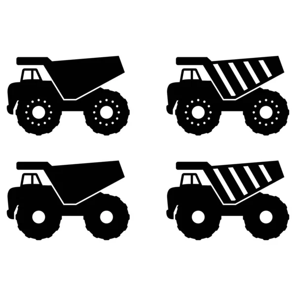 Heavy Duty Dump Truck Icon — Stock Vector