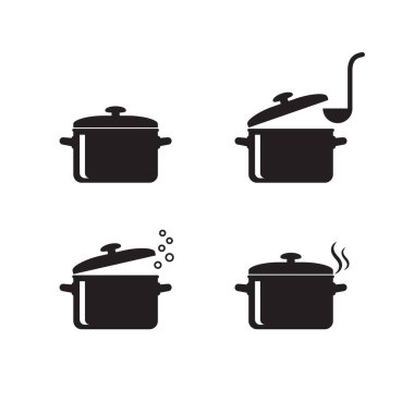 Pişirme simgesi, Ot simgesi vektörü izole edildi