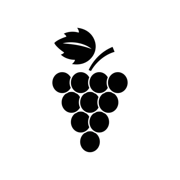 Icono Uvas Vector Ilustración Aislada — Archivo Imágenes Vectoriales