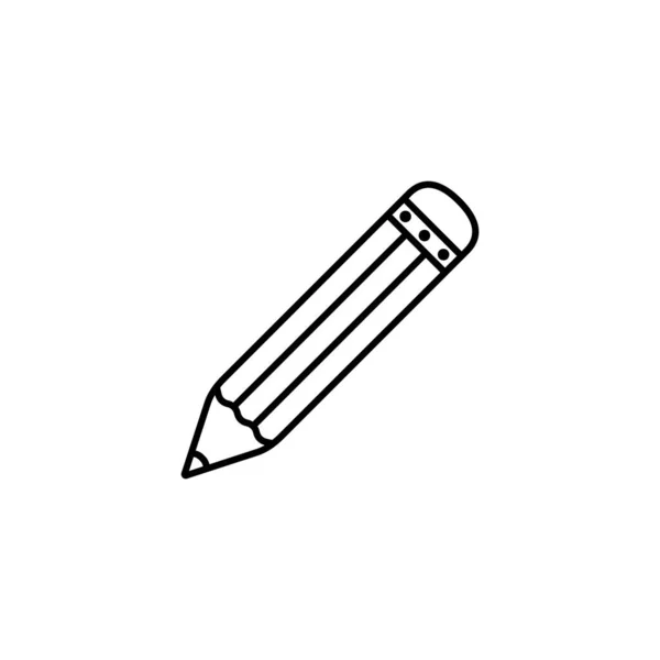 铅笔图标 矢量隔离插图 — 图库矢量图片