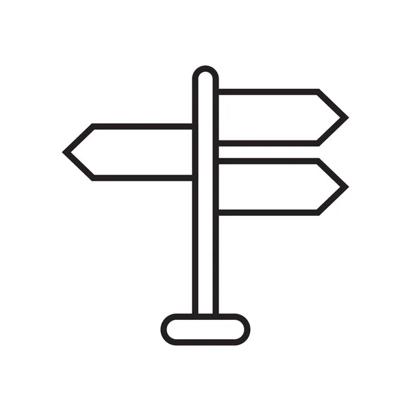 Піктограма Signpost Піктограма Напрямку Ізольовано — стоковий вектор