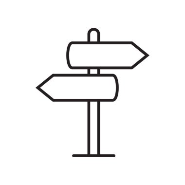 İşaret çubuğu simgesi, yön simgesi izole edilmiş, genişletilmiş vuruş