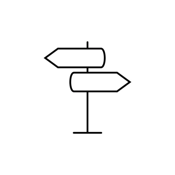 Піктограма Signpost Піктограма Напрямку Ізольовано Розширений Хід — стоковий вектор