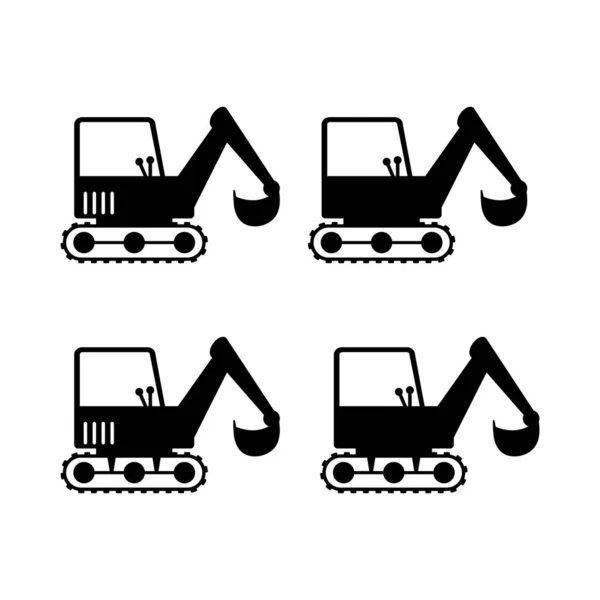 Excavator Icon Digger Toy Icon — Stock Vector