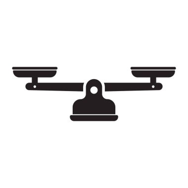 Beyaz üzerinde izole edilmiş simge vektörünü ölçeklendirir