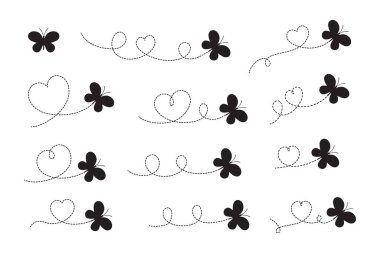 Uçan Kelebek, Uçan Kelebek, Uçan Kelebek Kalp Şeklinde Uçan Noktalı Yol.