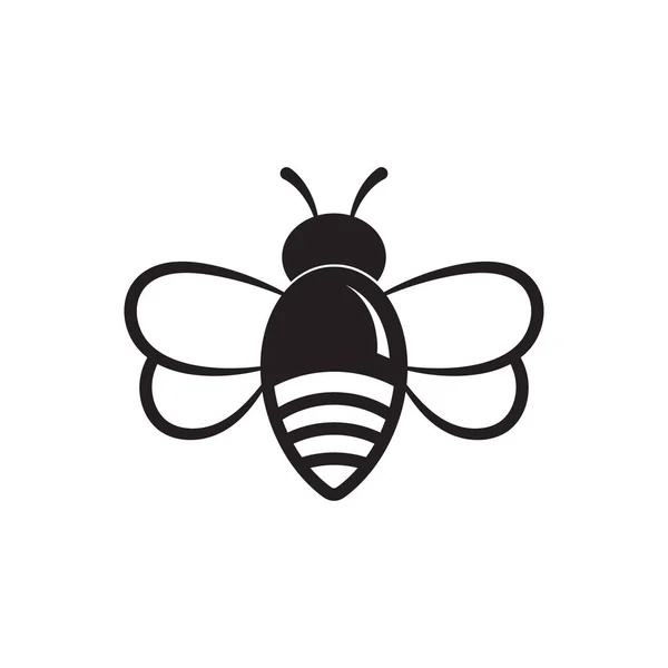 stock vector Bee icon, Honey Bee on white background