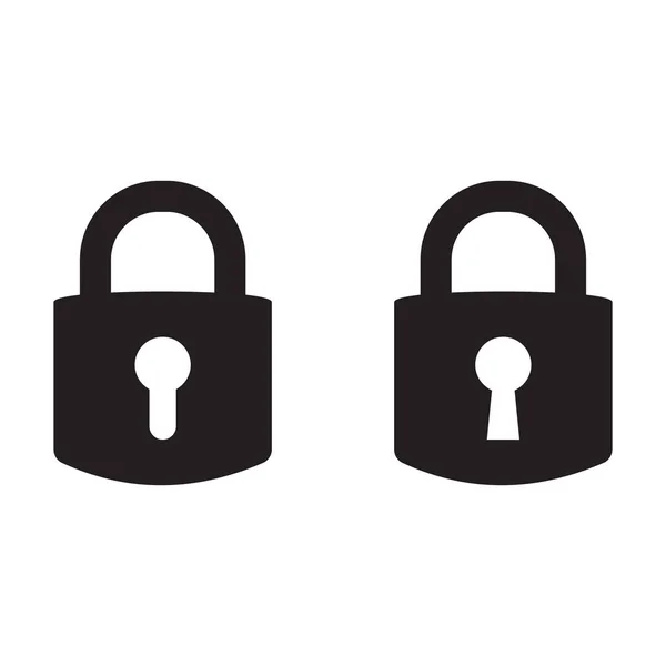 Lock Vector Icon Padlock Icon Vector Isolated Symbol — Stock Vector