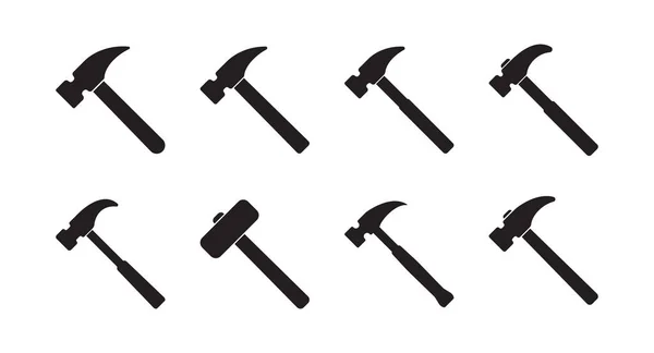 Hammer Symbol Hammer Symbol Vektor — Stockvektor
