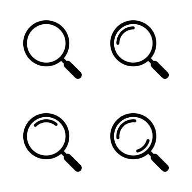 Arama simgesi. Büyüteç simgesi, vektör büyüteç ya da silindir işareti.