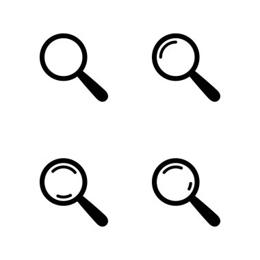 Arama simgesi. Büyüteç simgesi, vektör büyüteç ya da silindir işareti.