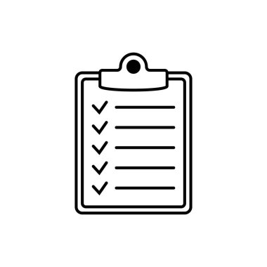 Pano satırı simgesi. Web sitesi ve uygulama tasarımı için işaretleme listesi işareti.