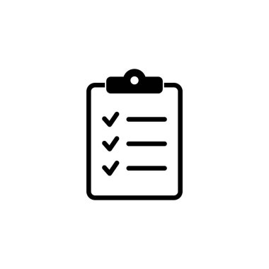 Pano simgesi. Web sitesi ve uygulama tasarımı için işaretleme listesi işareti.