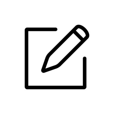 Simge sembolü vektörünü düzenle. Metin veya belge simgesini düzenle.