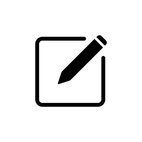 Redigera Ikonen Symbol Vektor Redigera Text Eller Dokument Ikon — Stock vektor