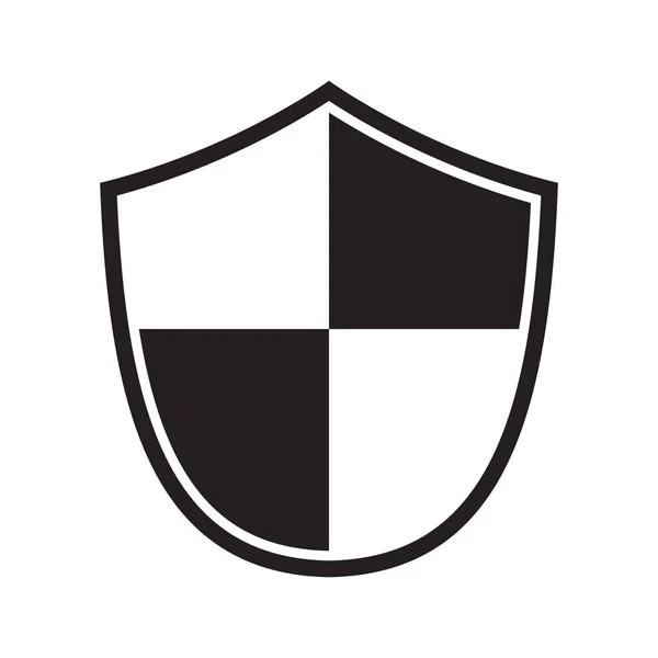 Icono Del Escudo Icono Protección Signo Vectorial — Vector de stock