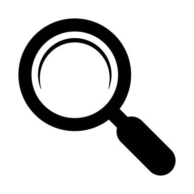 Loupe Simge Arama ve Büyütme Sembol Tasarımı