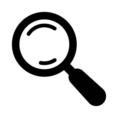 Magnifying Glass Icon  Search and Zoom Symbol, Vector Illustration