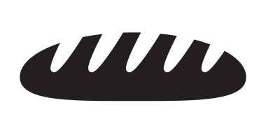 Bakery Bread Loaf Icon  Freshly Baked Bread Symbol, Bakery and Food Vector Illustration