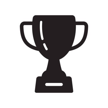 Ganimet Kupası İkon Zaferi ve Ödül Sembolü, Başarı ve Başarı Vektörü İllüstrasyonu