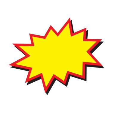 Sale Discount Starburst  Vibrant Comic-Style Explosion, Discount and Promotion Vector
