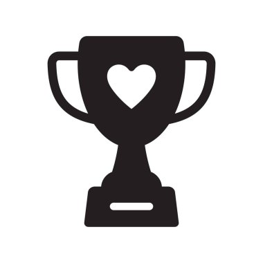 Kalp Simgesi Sevgi ve Başarı Simgesi, Ödül ve Tanınma Sembollü Kupa.