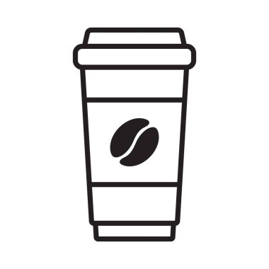 Kağıt Kahve Kupa Simgesi Kullanılabilir İçecek Kupa Simgesi.