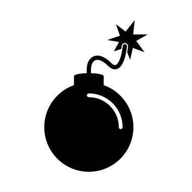 Yanan Fünye, Tehlike ve Patlama Sembolü, Vektör Resimleriyle Bomba Simgesi Patlayıcı