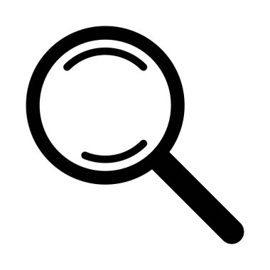 Büyütme Cam Simgesi Arama ve Büyütme Aracı Sembolü, Keşif Vektörü İllüstrasyonu