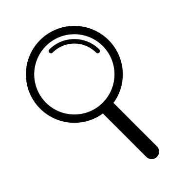 Büyütme Gözlüğü ve Loupe Simgesi Arama ve Büyütme Aracı Sembolü.