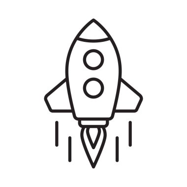 Roket Fırlatma Çizgisi Simgesi Asgari Başlangıç Sembolü, Büyüme Sembolü.