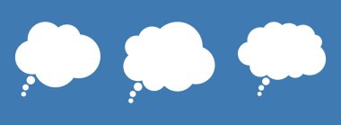 Boş Konuşma ve Düşünce Baloncuğu Boş Diyalog veya Fikir Bulutu.