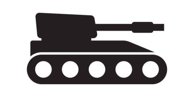 Tank Simgesi Zırhlı Araç Silueti Sembolü