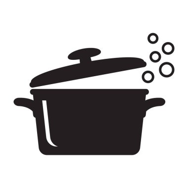 Pişirme Pan Simgesi, Çömlek Mutfağı Mutfak Malzemeleri ve Yemek Aracı Sembolü