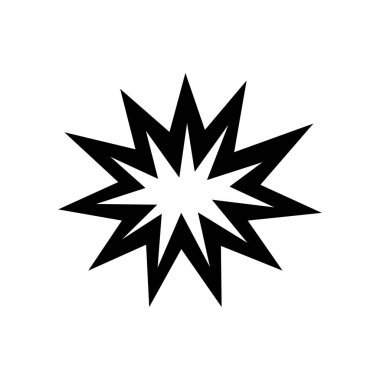 Çizgi Roman Biçiminde Patlama Simgesi