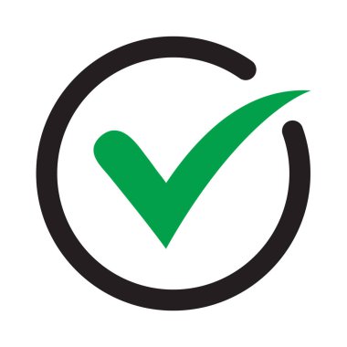 Yeşil Tik Doğrulama Başarı Sembol Simgesi Simgesi Simgesi