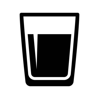 İçecek, içecek ve içecek için Su Kadehi Simgesi