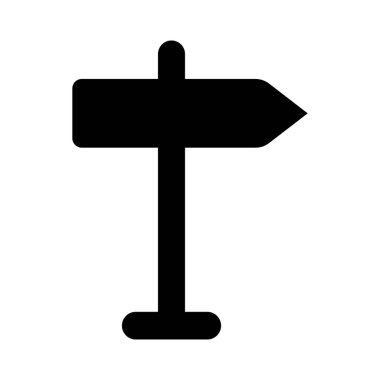 Navigasyon ve Yol Bulma Temaları için Yön İmza Simgesi Simgesi